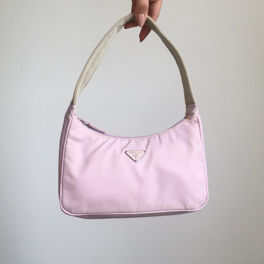 PRADA TESSUTO Beautiful vintage 1990s prada bag. Perfect pink color!